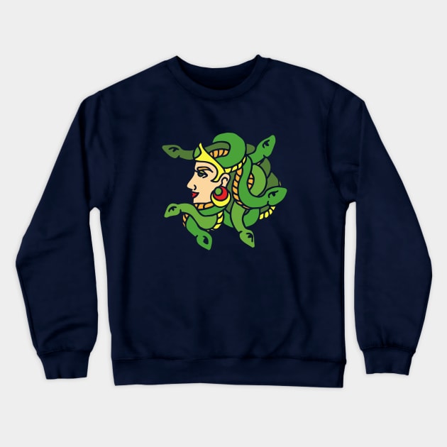 Medusa Crewneck Sweatshirt by bubbsnugg